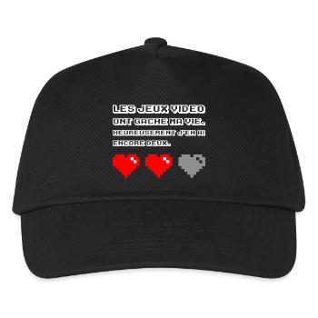 Les jeux vidéo ont gâché ma vie - Casquette de baseball Enfant - noir - Devant