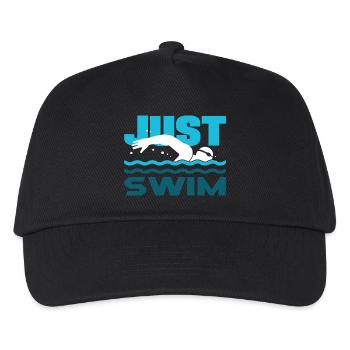 Lustige Schwimmer Sprüche & Schwimmverein Design - Kinder Basecap - Schwarz - Vorne