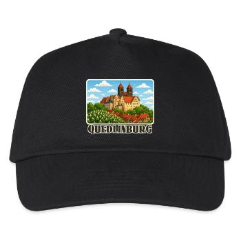 Quedlinburg - Kinder Basecap - Schwarz - Vorne