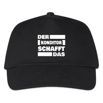 Beruf Konditor - Kinder Basecap - Schwarz - Vorne