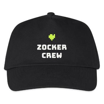 Gamer Crew Gamer Gaming Pixel Console Cadeau - Casquette de baseball Enfant - noir - Devant