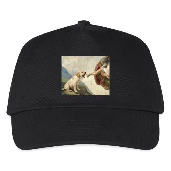 Mème de chien Dieu main Labrador Chiens - Casquette de baseball Enfant - noir - Devant