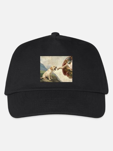 Hund Gottes Hand Labrador Hunde meme - Kinder Basecap - Schwarz