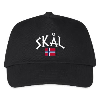 Norway Vacation Norge Fjords Travel Scandinavian - Kinder Basecap - Schwarz - Vorne
