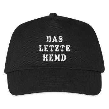 Das letzte Hemd Statement - Kinder Basecap - Schwarz - Vorne