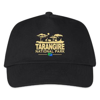 Tarangire Nationalpark Tansania - Kinder Basecap - Schwarz - Vorne