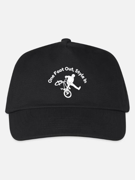 One foot off, Style IN - Kinder Basecap - Schwarz