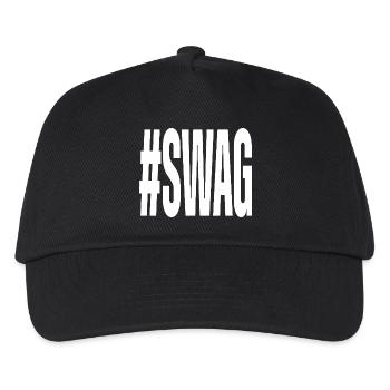 Hashtag Swag - Kinder Basecap - Schwarz - Vorne