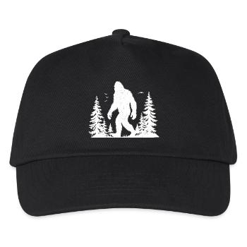 Bigfoot Moon Forest Night Silhouette - Kinder Basecap - Schwarz - Vorne