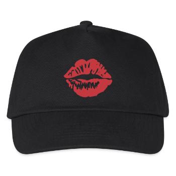 Lips - Kinder Basecap - Schwarz - Vorne