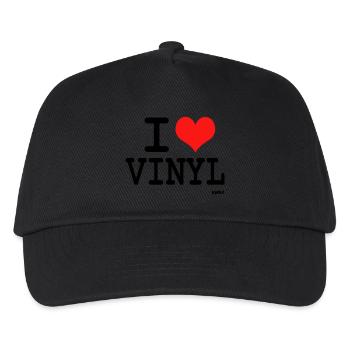 vinyl - Kids’ Baseball Cap - black - Front