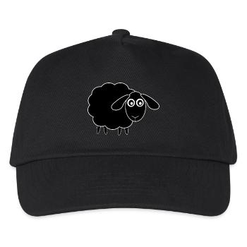 schwarzes Schaf - Kinder Basecap - Schwarz - Vorne
