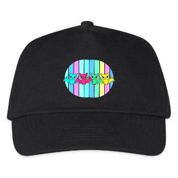 Bat Kids Baby Bats - Kids’ Baseball Cap - black - Front