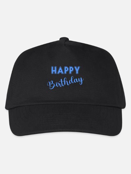 GEBURTSTAG, ALLES GUTE ZUM GEBURTSTAG, ALLES GUTE ZUM GEBURTSTAG - Kinder Basecap - Schwarz