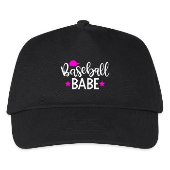 Baseball Babe - Kids’ Baseball Cap - black - Front