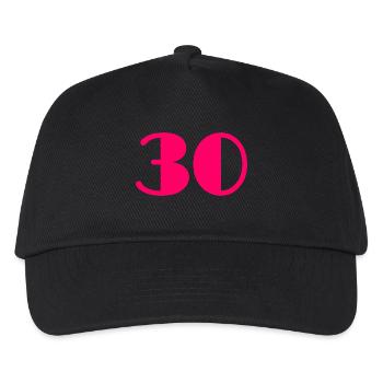 30 YEARS. 30TH ANNIVERSARY. BIRTHDAY 30 YEARS. 30 - Kids’ Baseball Cap - black - Front