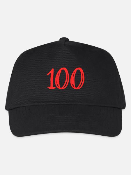 100. 100 JAHRE. 100-JÄHRIGES JUBILÄUM. 100. GEBURTSTAG - Kinder Basecap - Schwarz