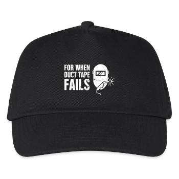 Welder For When Duct Tape Fails - Kids’ Baseball Cap - black - Front