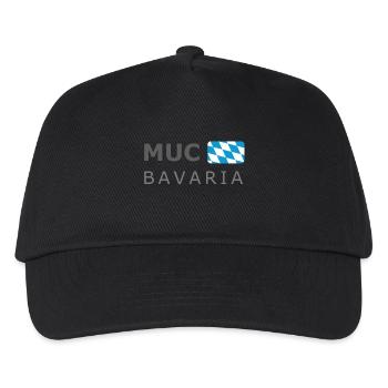 MUC BAVARIA dark-lettered - Kinder Basecap - Schwarz - Vorne