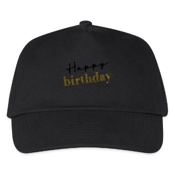 ALLES GUTE ZUM GEBURTSTAG!. ALLES GUTE ZUM GEBURTSTAG!. JAHRESTAG. - Kinder Basecap - Schwarz - Vorne