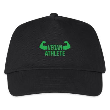 Vegan Athlete - Kids’ Baseball Cap - black - Front