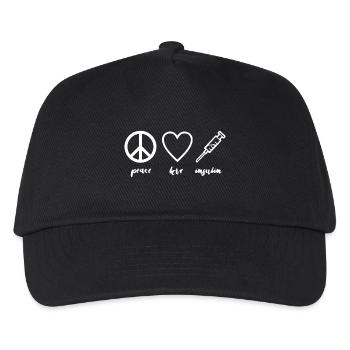 Diabetes Peace Love Insulin - Kids’ Baseball Cap - black - Front