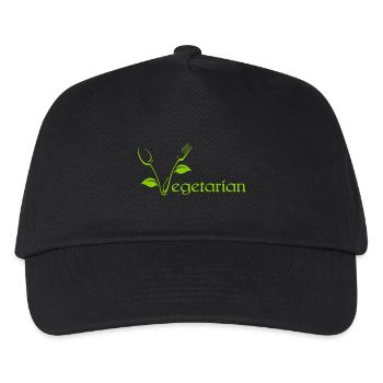 Proud To Be A Vegetarian - Kids’ Baseball Cap - black - Front
