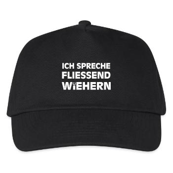 Ich spreche fliessend Wiehern - Kinder Basecap - Schwarz - Vorne