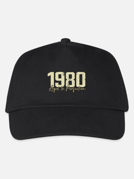 Original 1980 Retro 1980 Geburtstagsgeschenk 1980 - Kinder Basecap - Schwarz