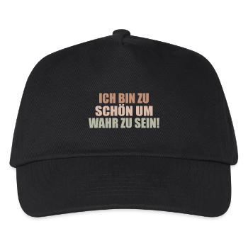 too good to be true Self-absorbed Selfish Selfish - Kids’ Baseball Cap - black - Front