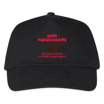 Ohne Hundehaare ist man nicht richtig angezogen - Kinder Basecap - Schwarz - Vorne