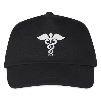 Medical Symbol Caduceus - Kids’ Baseball Cap - black - Front