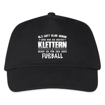 Klettern - Kinder Basecap - Schwarz - Vorne