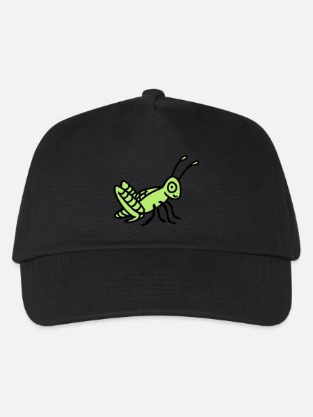 Grashüpfer - Kinder Basecap - Schwarz