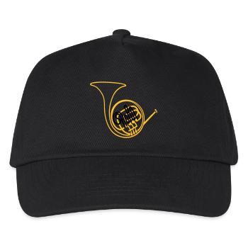 French Horn II - Kids’ Baseball Cap - black - Front