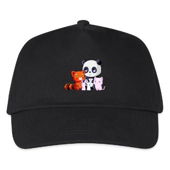 Team Kawaii - Kids’ Baseball Cap - black - Front