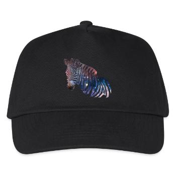 Zebra Galaxy - Kinder Basecap - Schwarz - Vorne