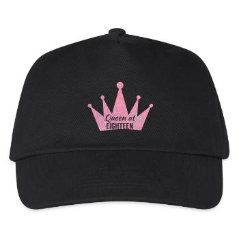 18th Birthday: Queen at Eighteen - Kids’ Baseball Cap - black - Front