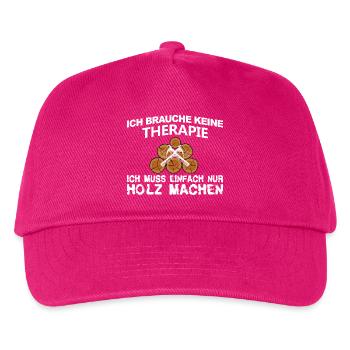 Therapie Holz - Kinder Basecap - Fuchsia - Vorne