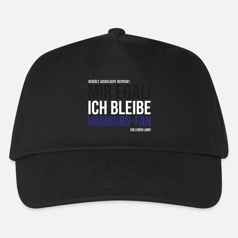 Ich bleibe Hamburg-Fan - Kinder Basecap - Schwarz