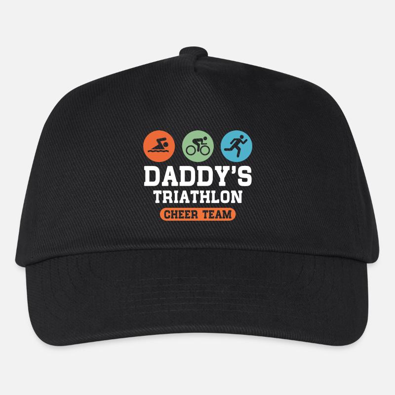 Triathlon Daddy - Kinder Basecap - Schwarz