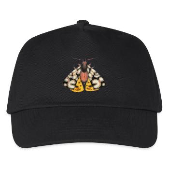 Yellow and black Falena - Kids’ Baseball Cap - black - Front