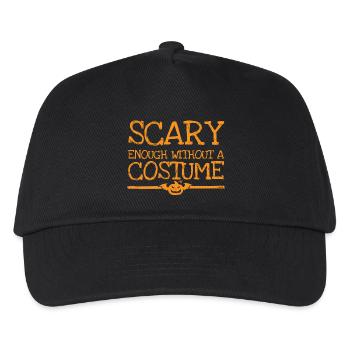 Scary Halloween Costume Shirt Scary Enough 3 - Kids’ Baseball Cap - black - Front