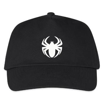 Spinne Spider Spinnenetz Angst Beine Weihnachten - Kinder Basecap - Schwarz - Vorne