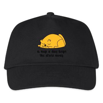 dormir - Casquette de baseball Enfant - noir - Devant