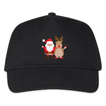 rudolph santa - Kinder Basecap - Schwarz - Vorne