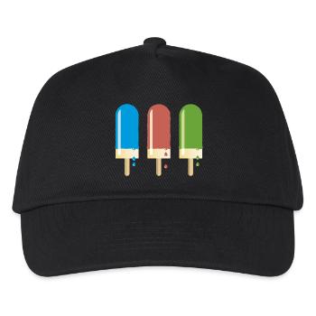 Popsicles delicious ice cream summer heat milk ice cream - Kids’ Baseball Cap - black - Front