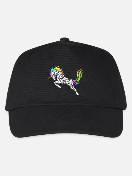 EINHORN STIL - Kinder Basecap - Schwarz