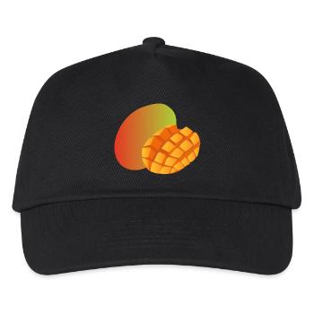 mango veggie gemuese fruits8 - Kinder Basecap - Schwarz - Vorne