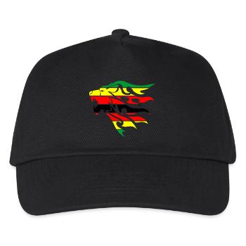 Simbabwe-Flagge Löwe - Kinder Basecap - Schwarz - Vorne